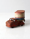 vintage 1940s-1950s Wyandotte metal toy trailer and cab