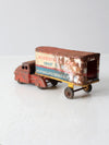 vintage 1940s-1950s Wyandotte metal toy trailer and cab