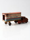 vintage 1940s-1950s Wyandotte metal toy trailer and cab