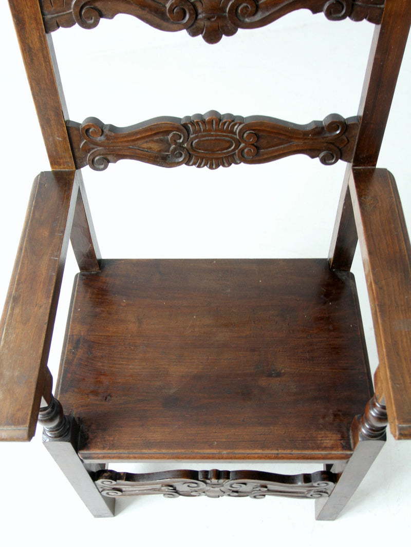 vintage Italian throne chair