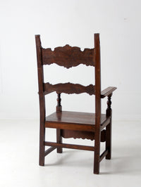 vintage Italian throne chair