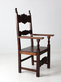 vintage Italian throne chair