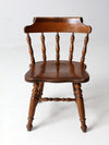 vintage wooden pub chair