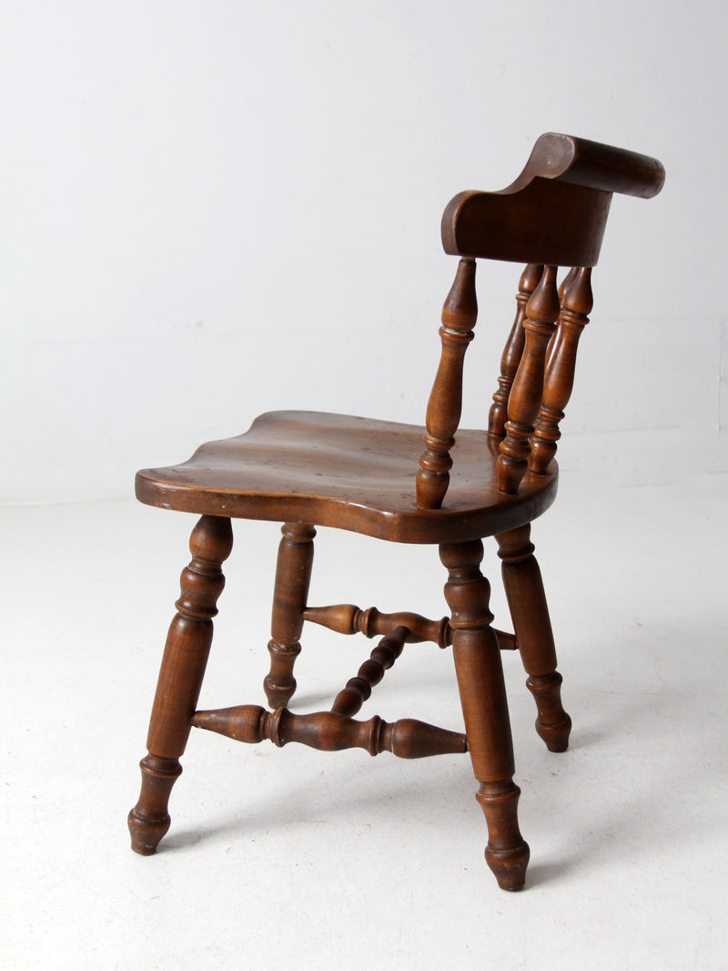 vintage wooden pub chair