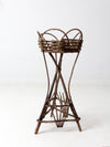 antique Adirondack twig planter table