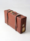 vintage Utica Vulkanfibre steamer ship luggage