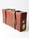 vintage Utica Vulkanfibre steamer ship luggage