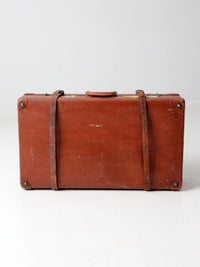 vintage Utica Vulkanfibre steamer ship luggage