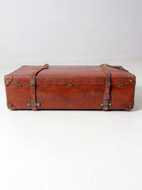 vintage Utica Vulkanfibre steamer ship luggage