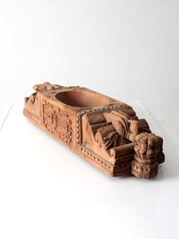 antique carved wooden centerpiece