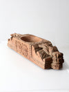 antique carved wooden centerpiece