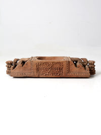 antique carved wooden centerpiece