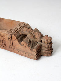 antique carved wooden centerpiece