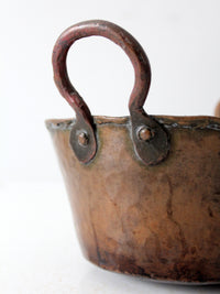 antique hammered copper kettle pot