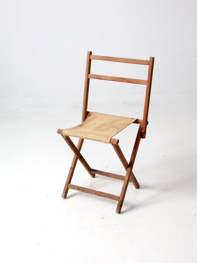 vintage folding camp chair