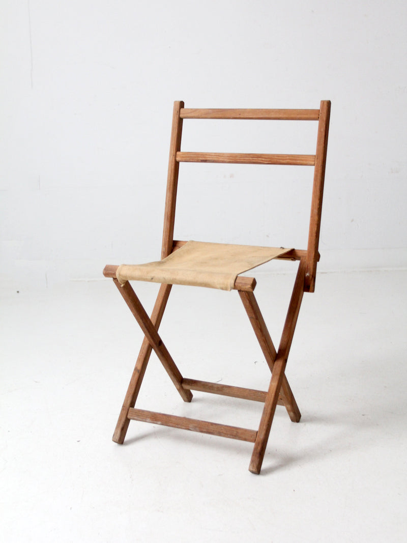 vintage folding camp chair