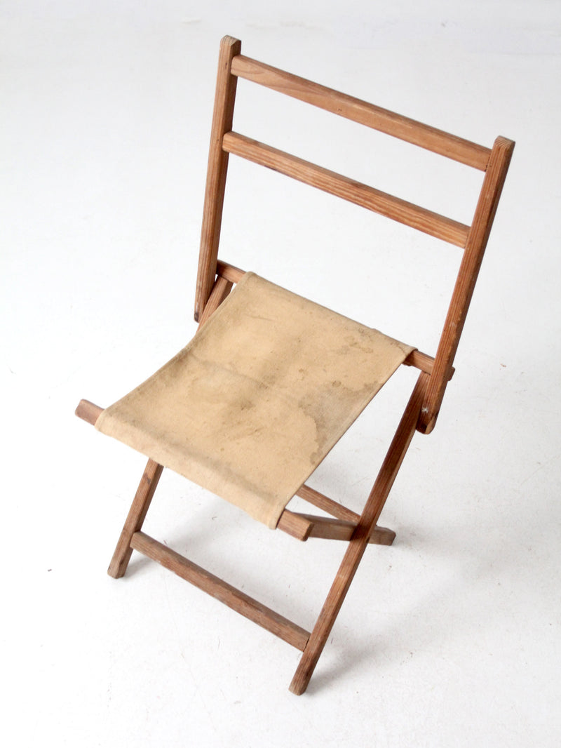 vintage folding camp chair