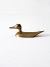 vintage brass duck