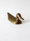 vintage brass duck