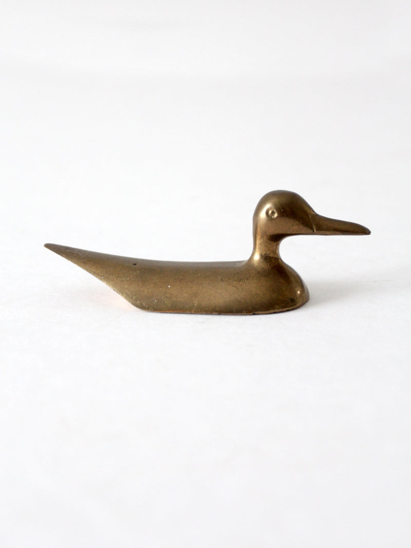 vintage brass duck