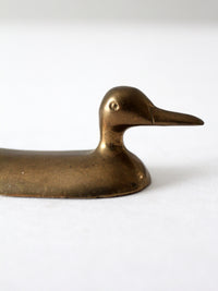 vintage brass duck