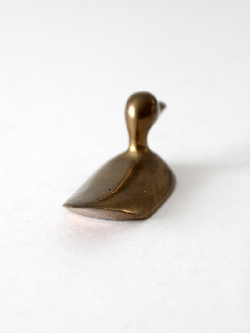 vintage brass duck