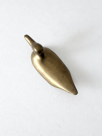 vintage brass duck