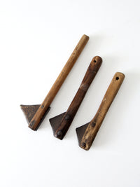 antique primitive tool set of 3