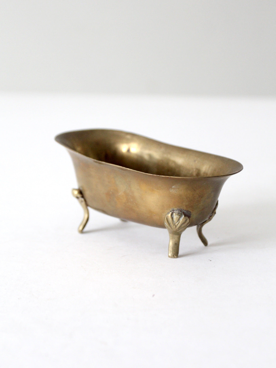 vintage brass bathtub soap dish