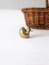 vintage mini brass bird