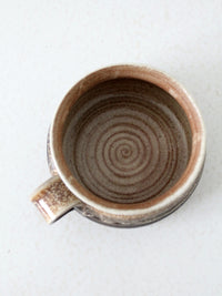 vintage studio pottery mug