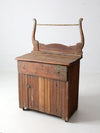 antique primitive washstand cabinet