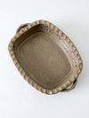 vintage handmade pottery serving dish