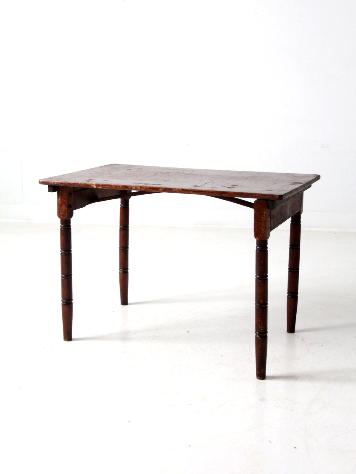 antique wooden "clipper" folding table