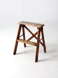 vintage wood step ladder