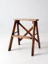 vintage wood step ladder