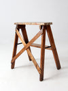 vintage wood step ladder