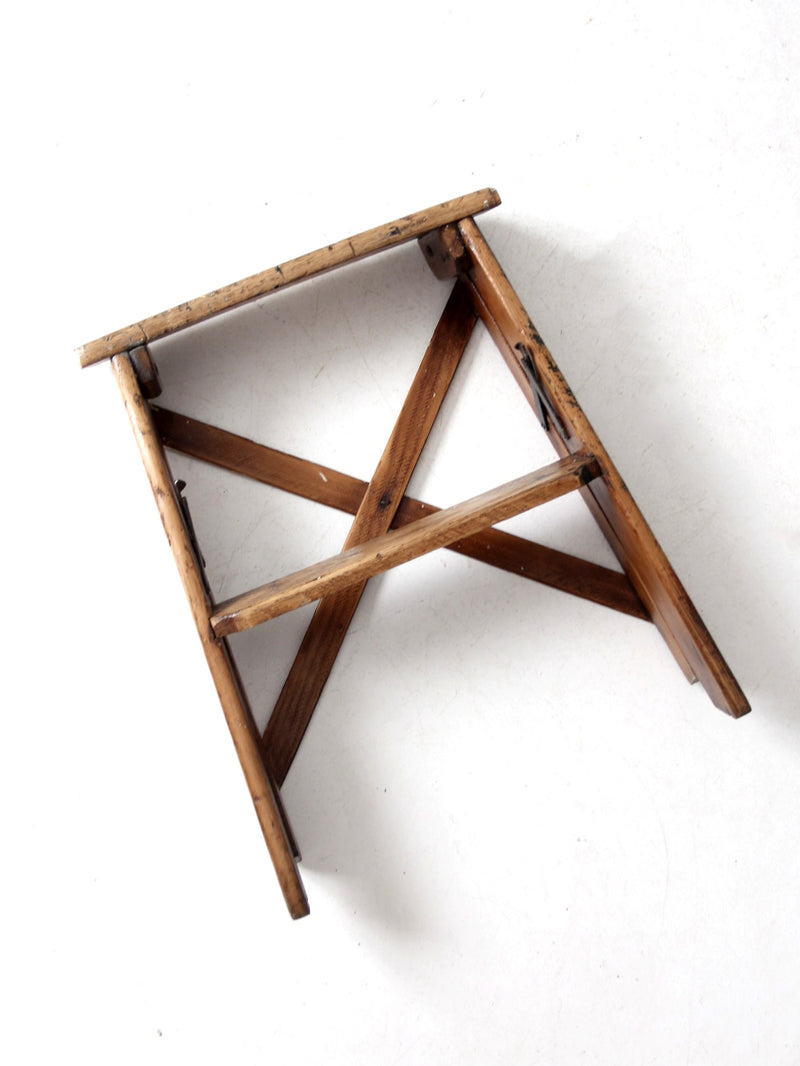 vintage wood step ladder