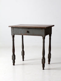 antique primitive side table