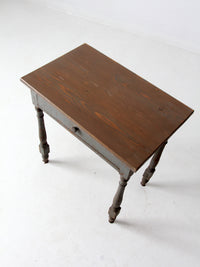 antique primitive side table