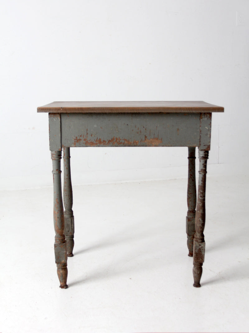 antique primitive side table