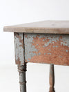 antique primitive side table