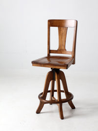 antique Arts & Crafts drafting stool