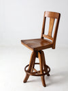 antique Arts & Crafts drafting stool