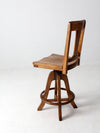 antique Arts & Crafts drafting stool