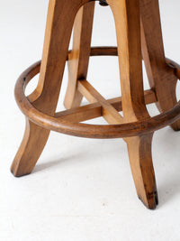 antique Arts & Crafts drafting stool