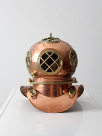 antique copper diving helmet