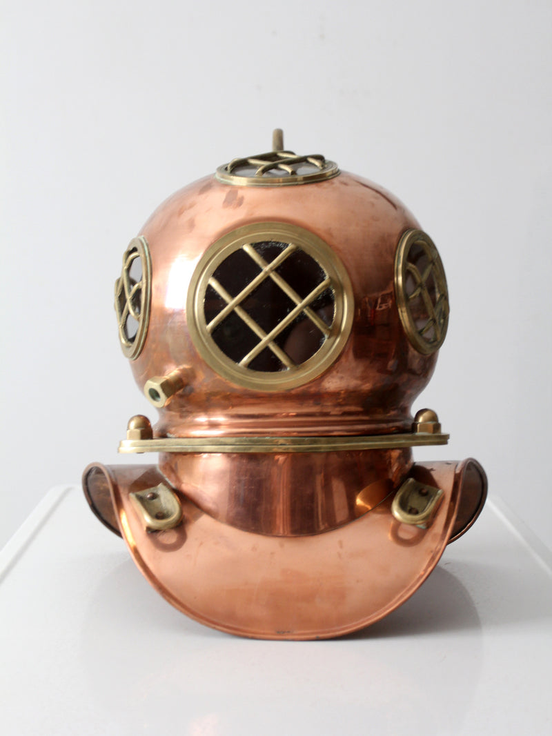 antique copper diving helmet