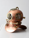 antique copper diving helmet