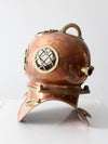 antique copper diving helmet